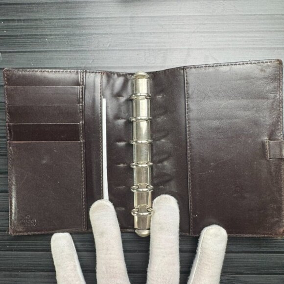 Gucci Brown Leather Agenda/Passport Holder - Picture 4 of 5
